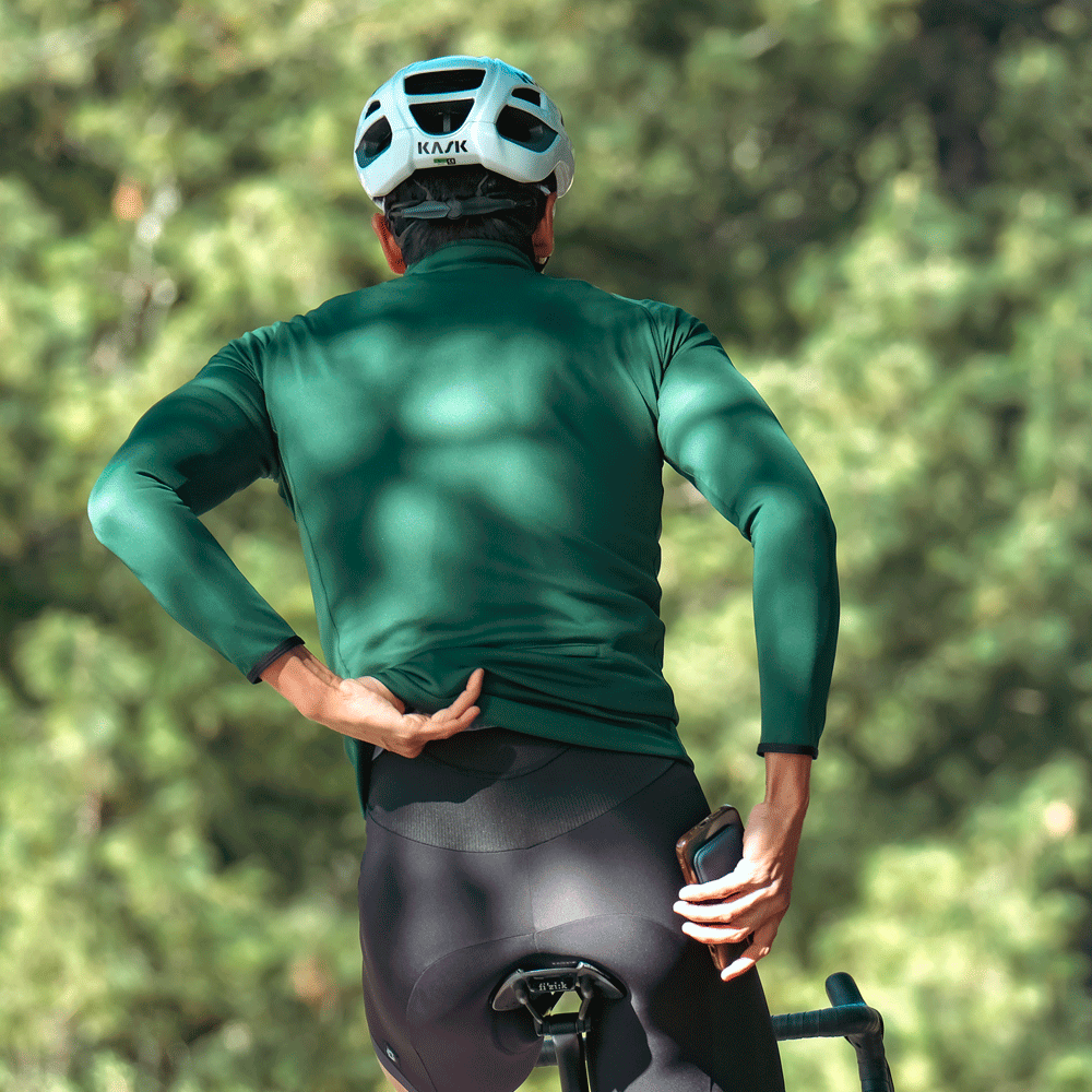 WINTER JERSEY RACING GREEN