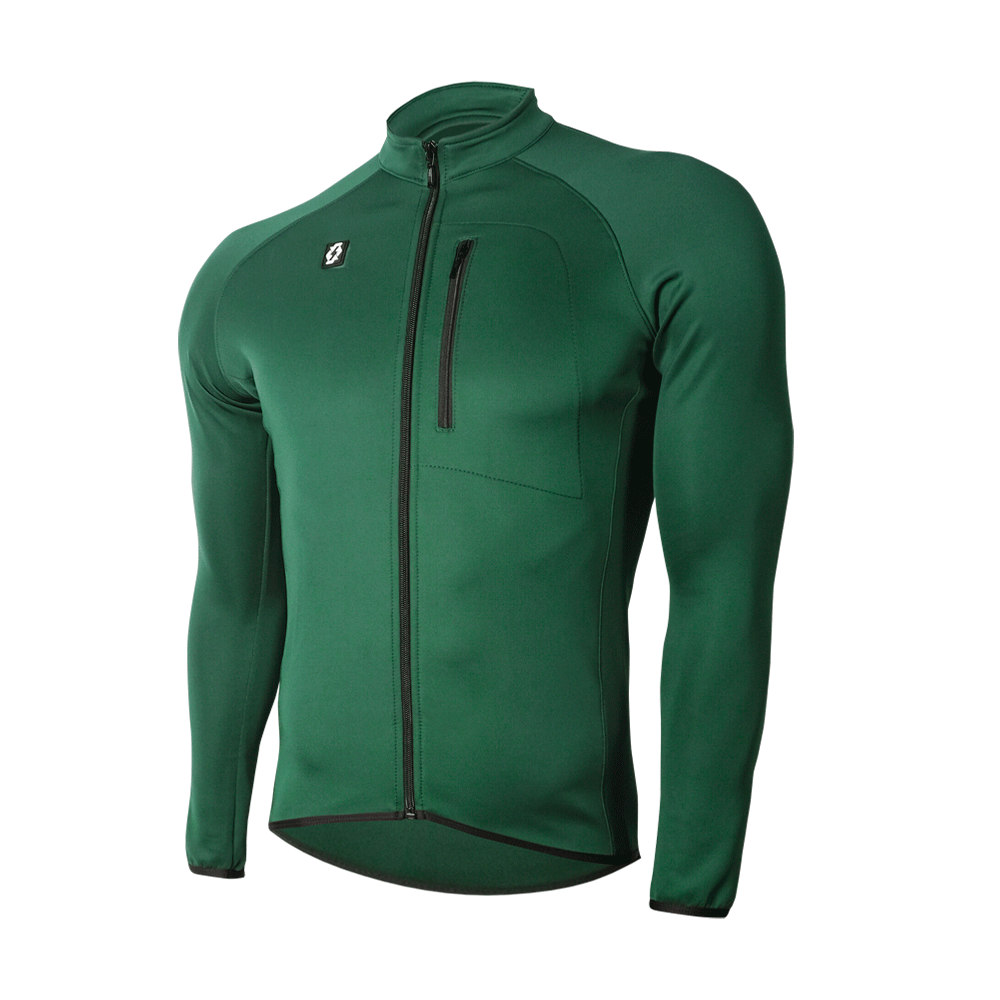 WINTER JERSEY RACING GREEN