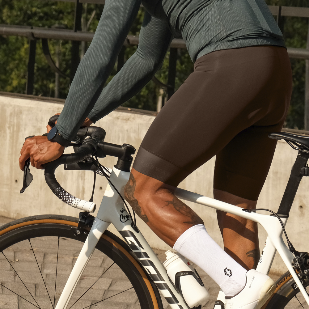 BIB SHORT CHOCOLATE X2