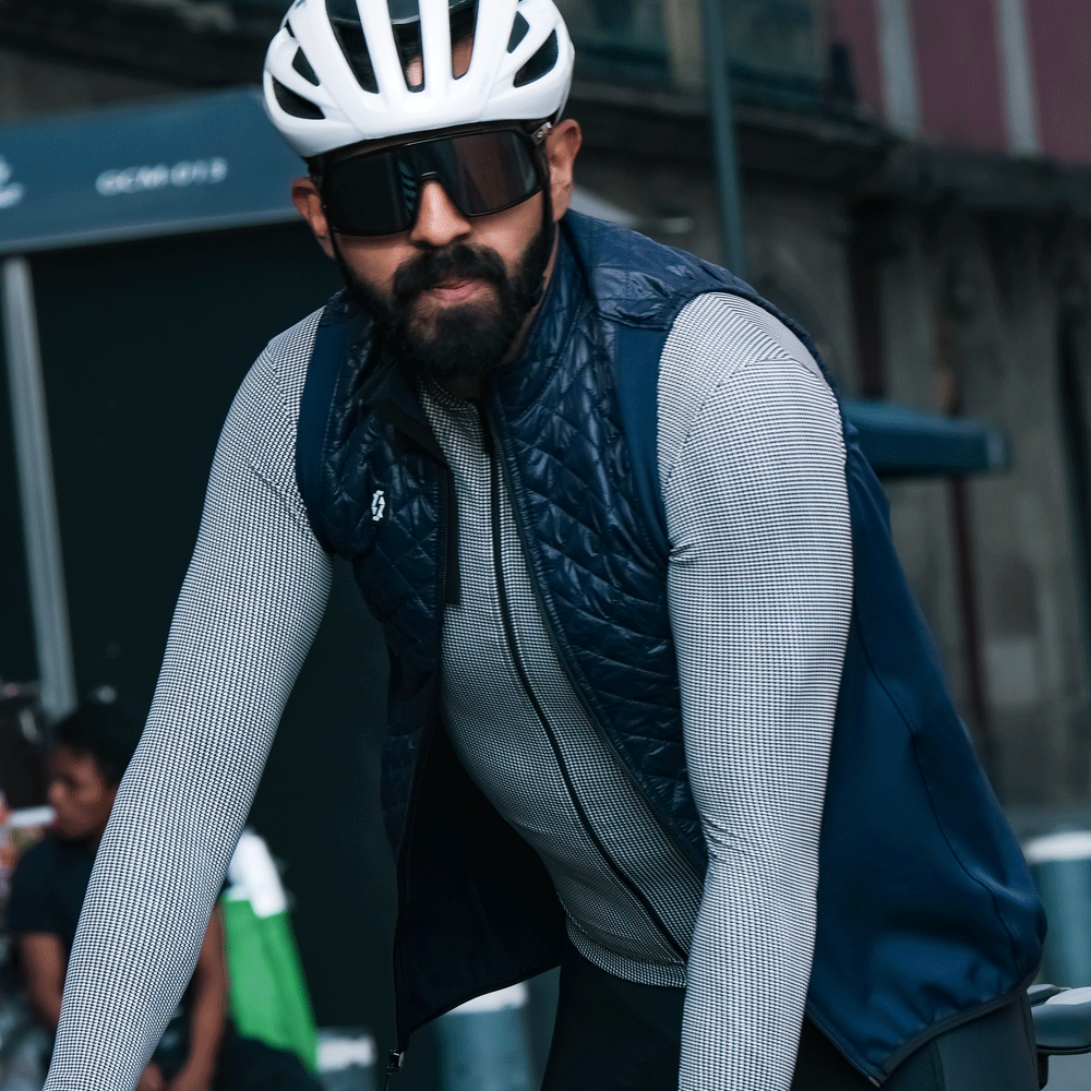 BLUE NAVY DIAMOND VEST